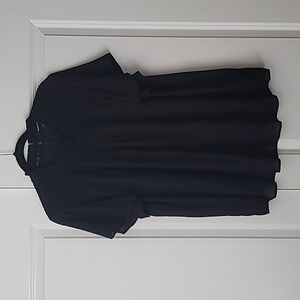 Torrid Black Short Sleeve Chiffon Blouse 1X/14-16